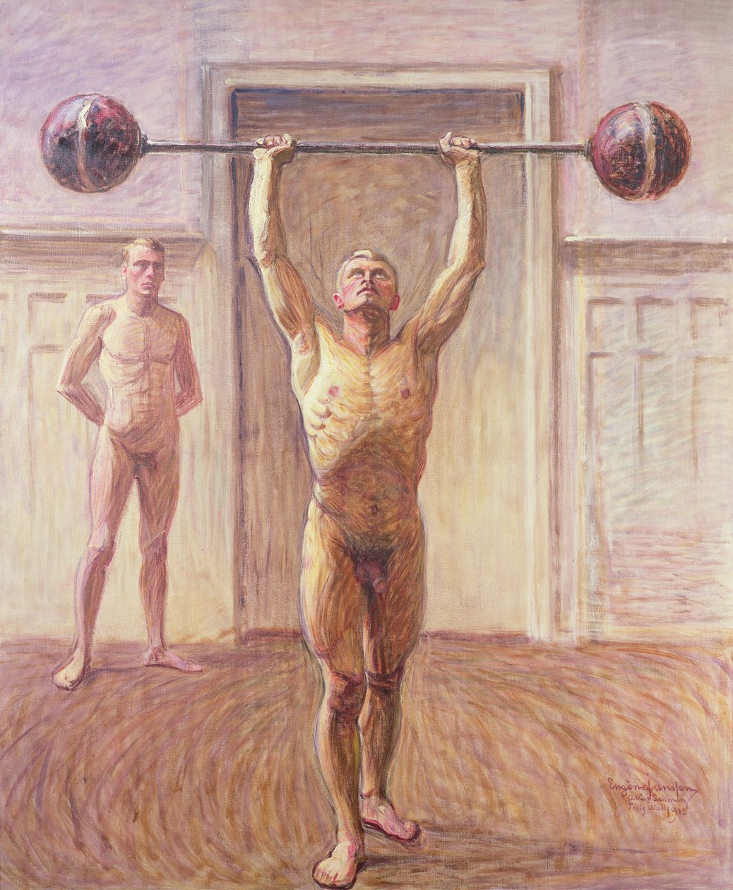 Súlytoló két karral 2. szám, 1913 alkotó: Eugène Jansson