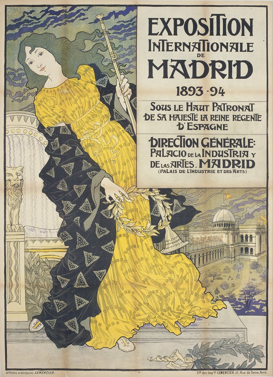 Madridi Nemzetközi Kiállítás alkotó: Eugene Grasset