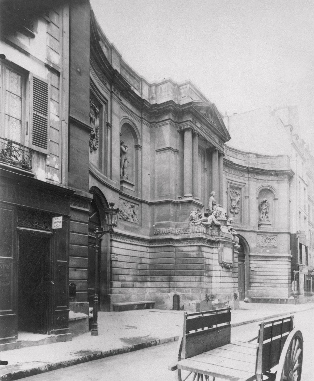 A négy évszak szökőkútja, Rue de Grenelle, Párizs, 7. kerület, 1898 alkotó: Eugène Atget