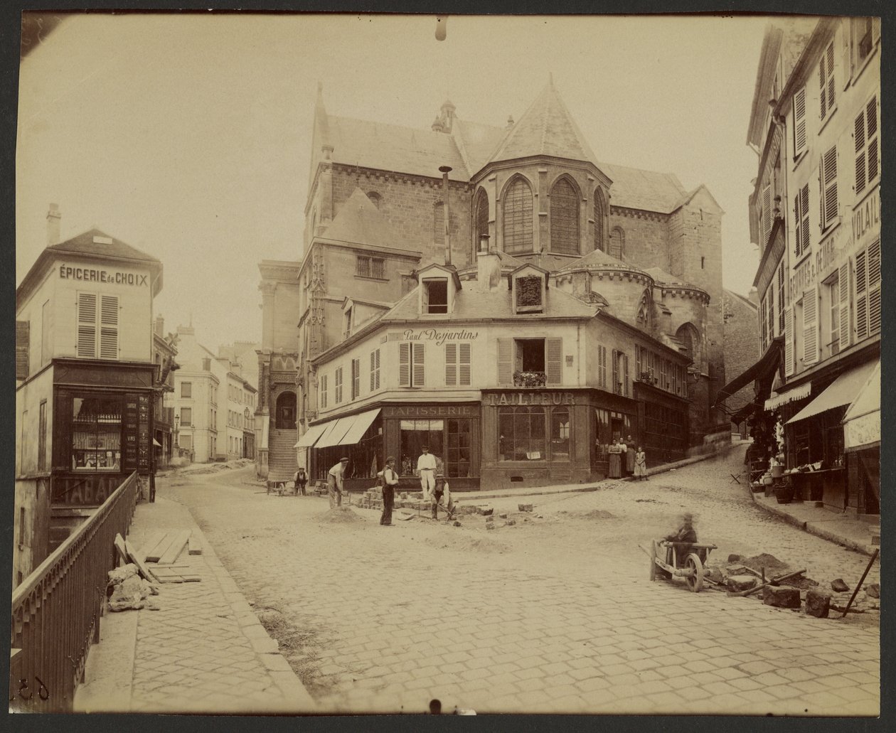 Pontoise, Saint-Maclou-templom, 12-16. század alkotó: Eugène Atget