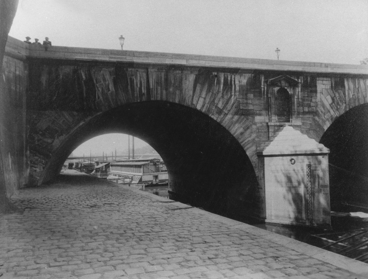 Quai dAnjou, Pont Marie, Párizs (4. kerület), 1911 alkotó: Eugène Atget