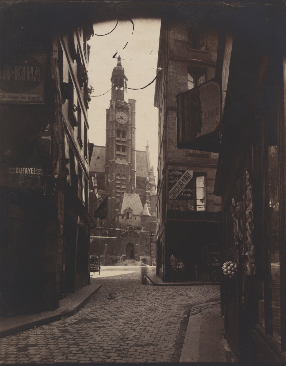 Rue de la Montagne-Sainte-Geneviève alkotó: Eugène Atget