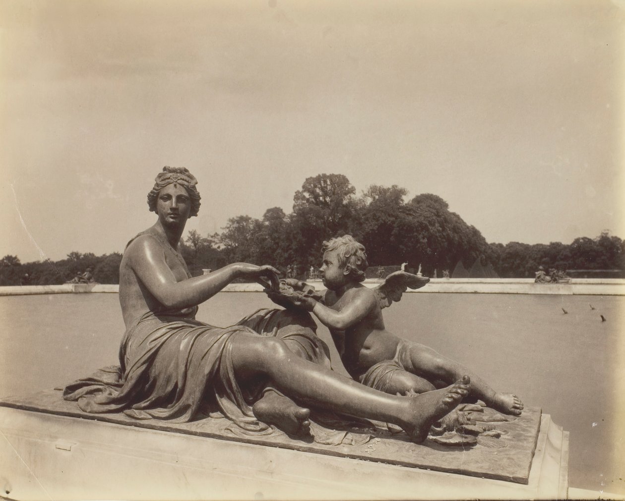 Versailles, Park sarka, 1901. alkotó: Eugène Atget