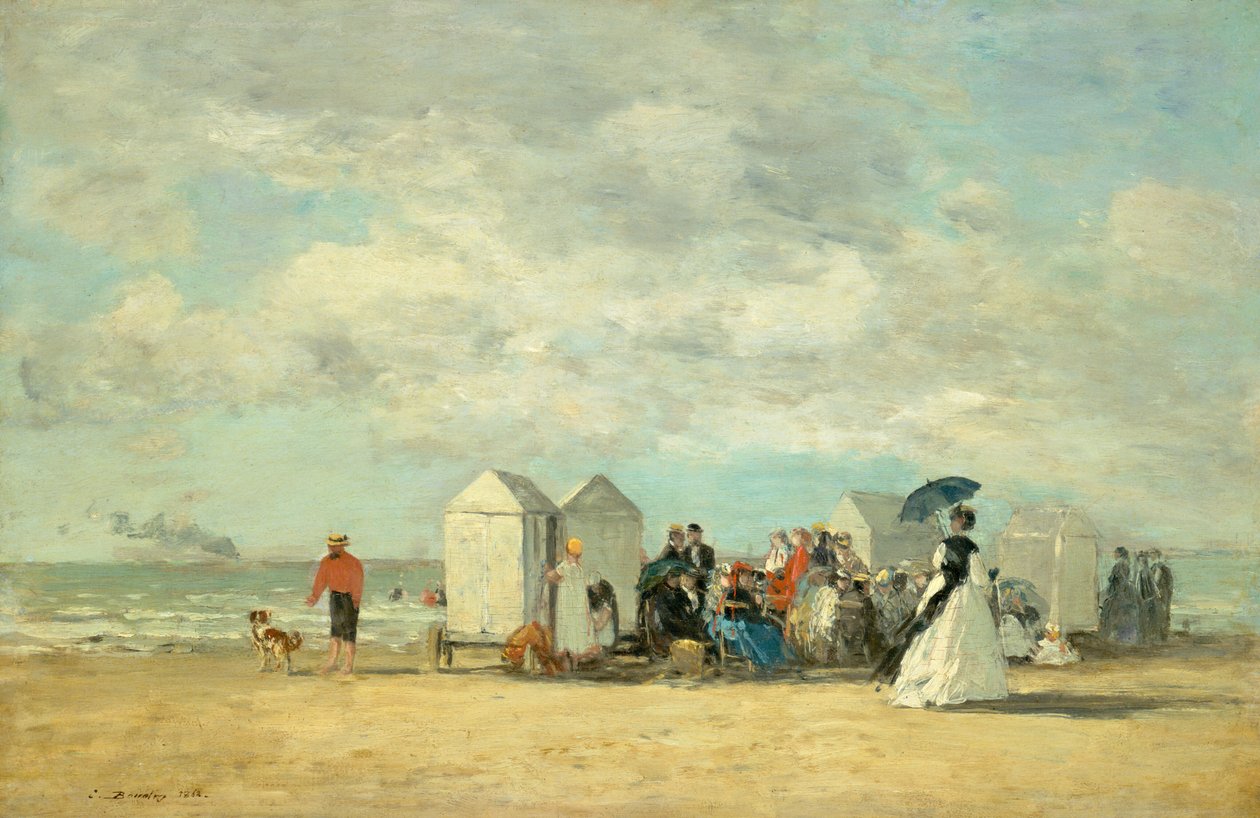 Tengerparti jelenet alkotó: Eugène Boudin