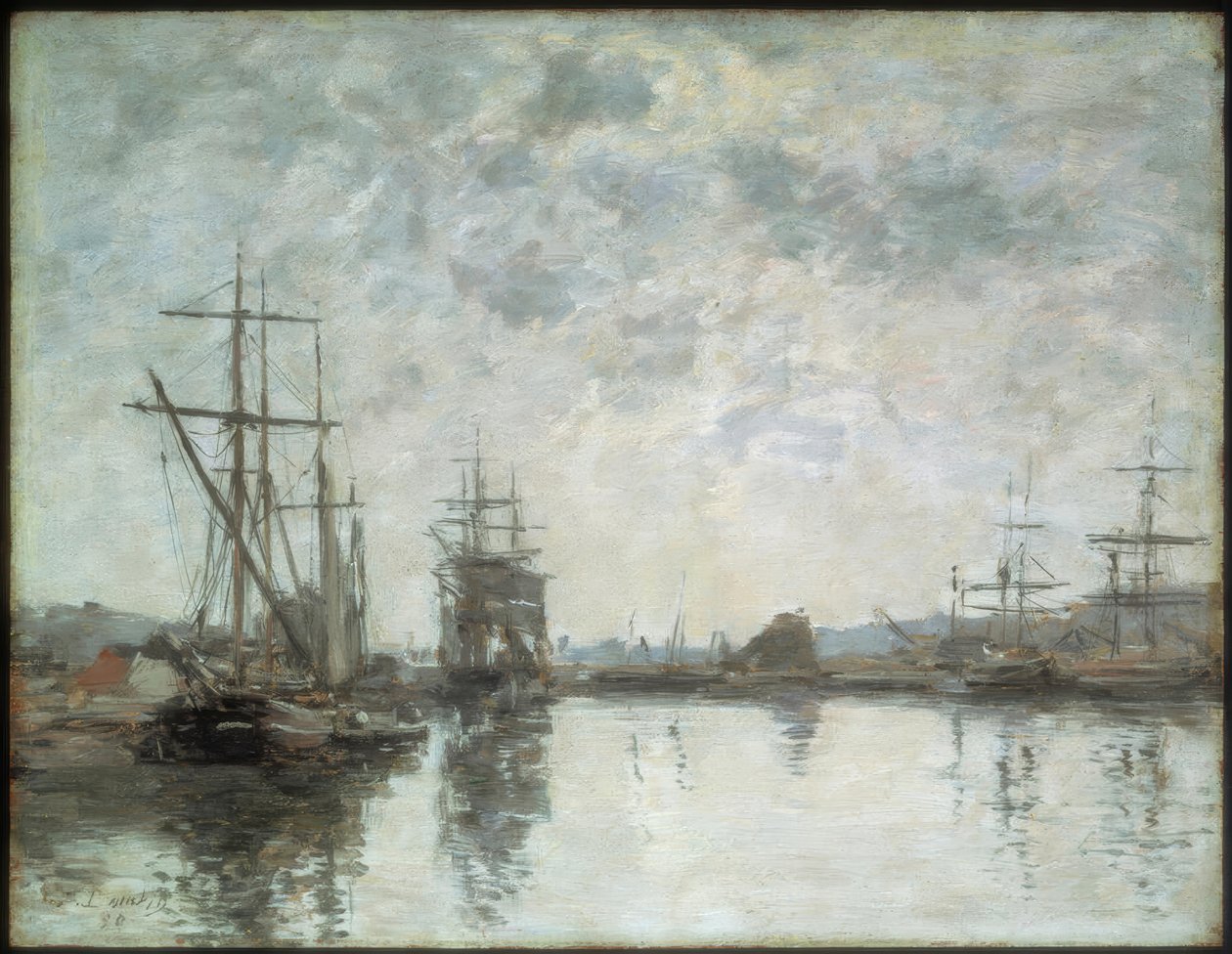 Deauville, das Hafenbecken von Eugène Boudin