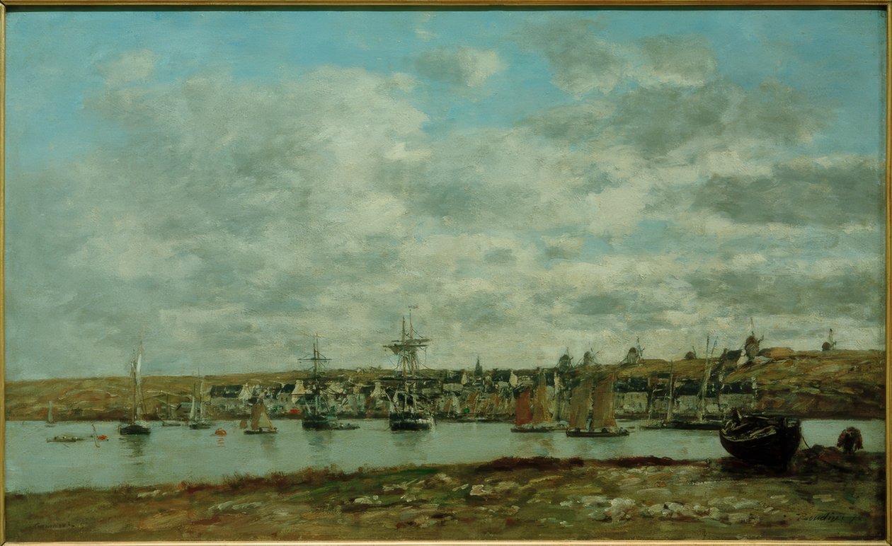 Camaret kikötője alkotó: Eugene Louis Boudin