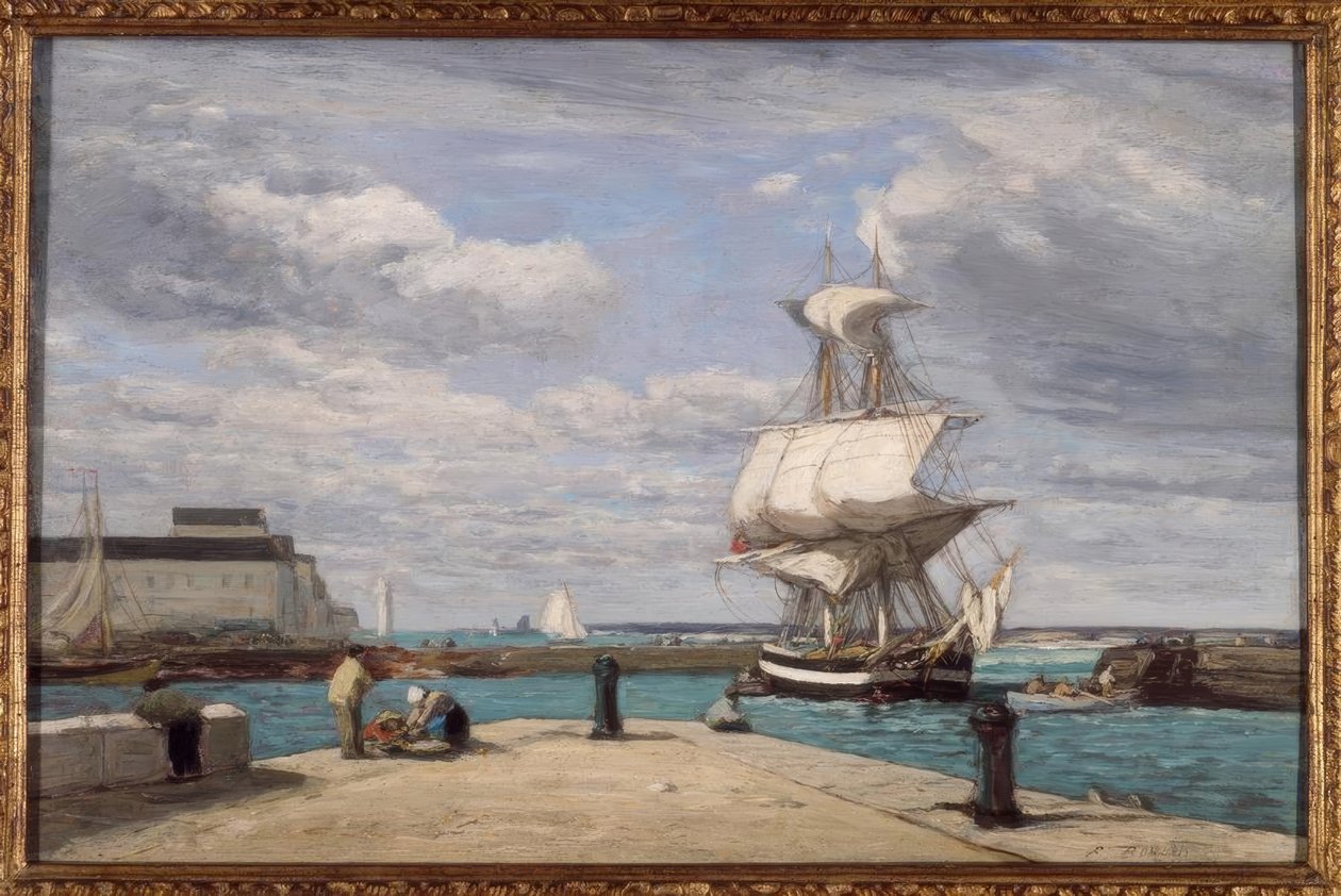 Honfleur, a kikötő alkotó: Eugene Louis Boudin