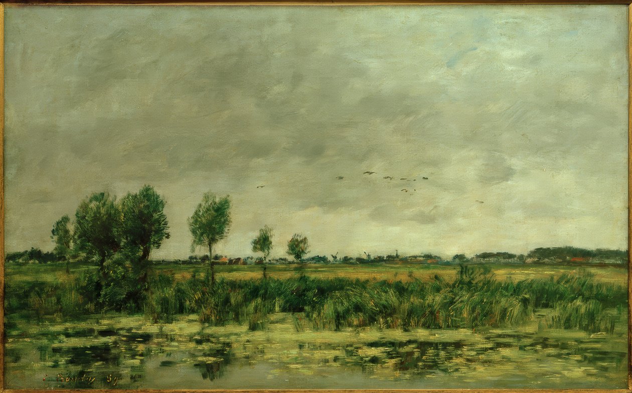 Moor Honfleurben alkotó: Eugene Louis Boudin