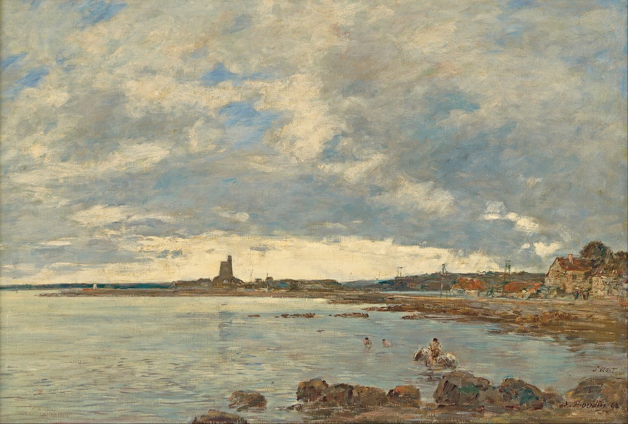 St Vaast-la-Hougue alkotó: Eugene Louis Boudin