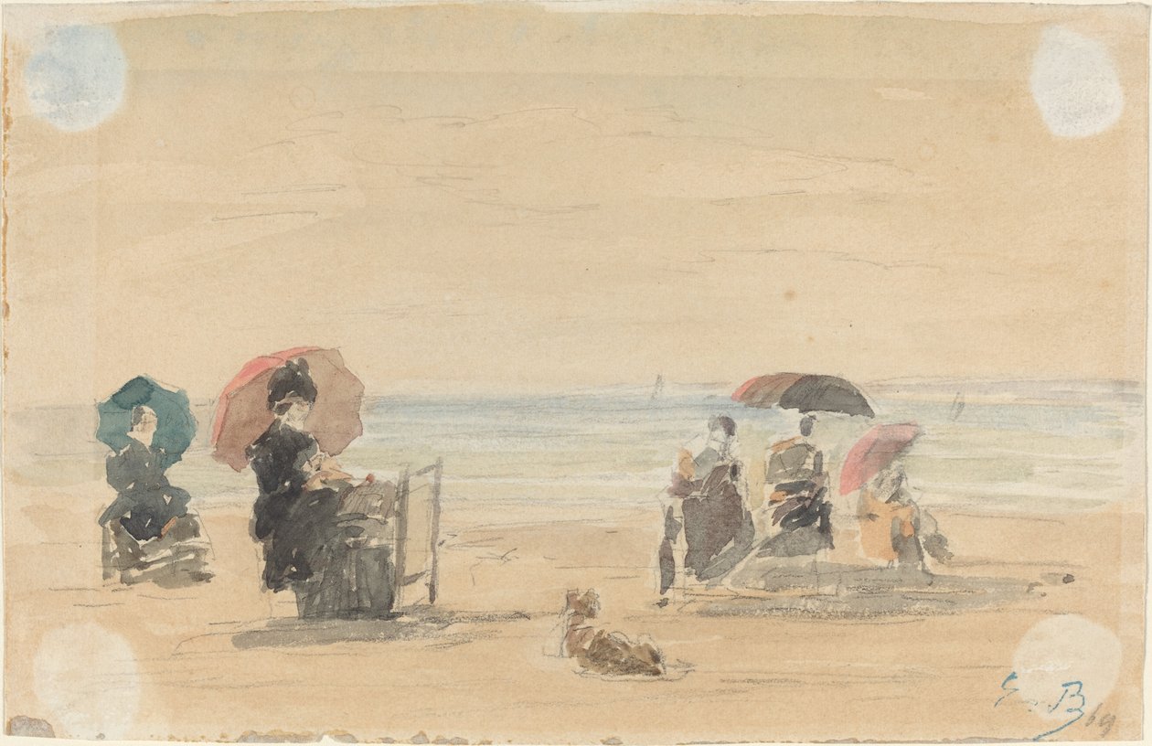 Napellenzők, Trouville alkotó: Eugène Boudin
