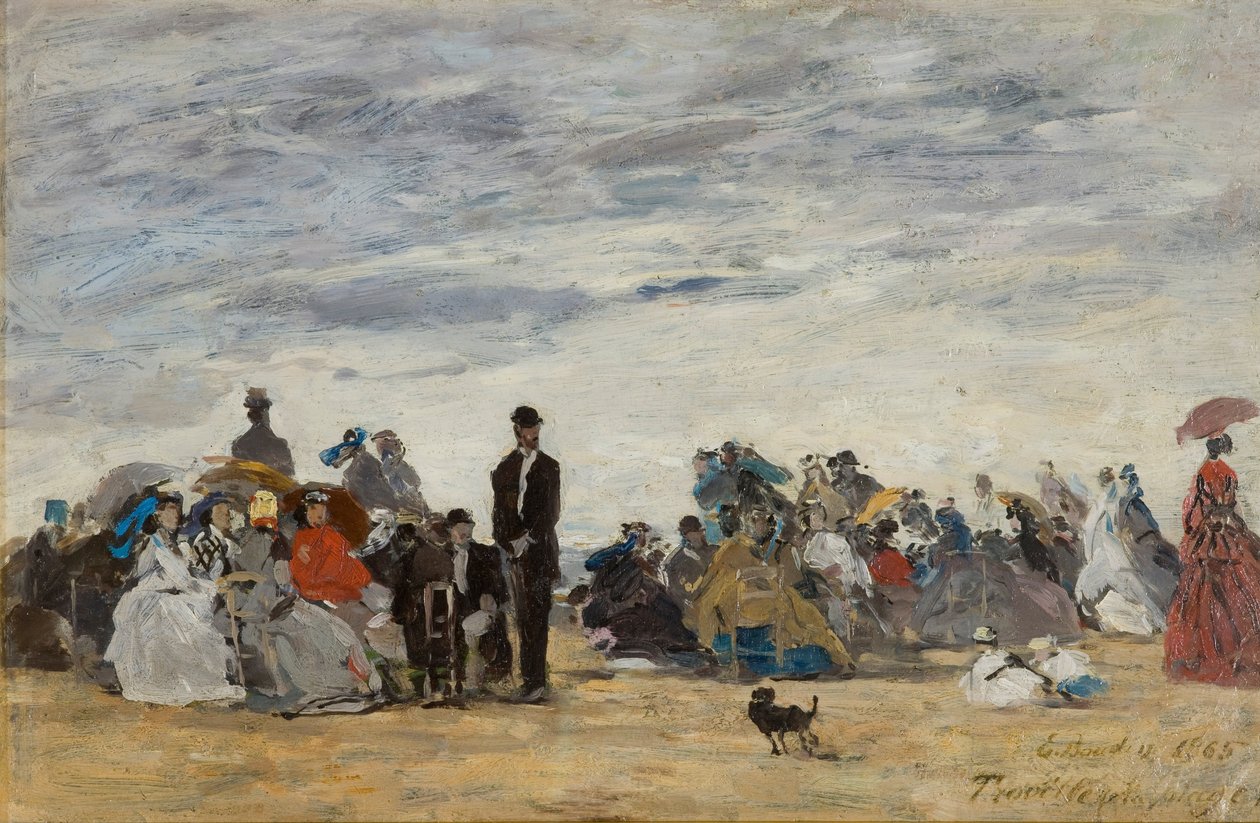 A Trouville-i strand alkotó: Eugene Louis Boudin
