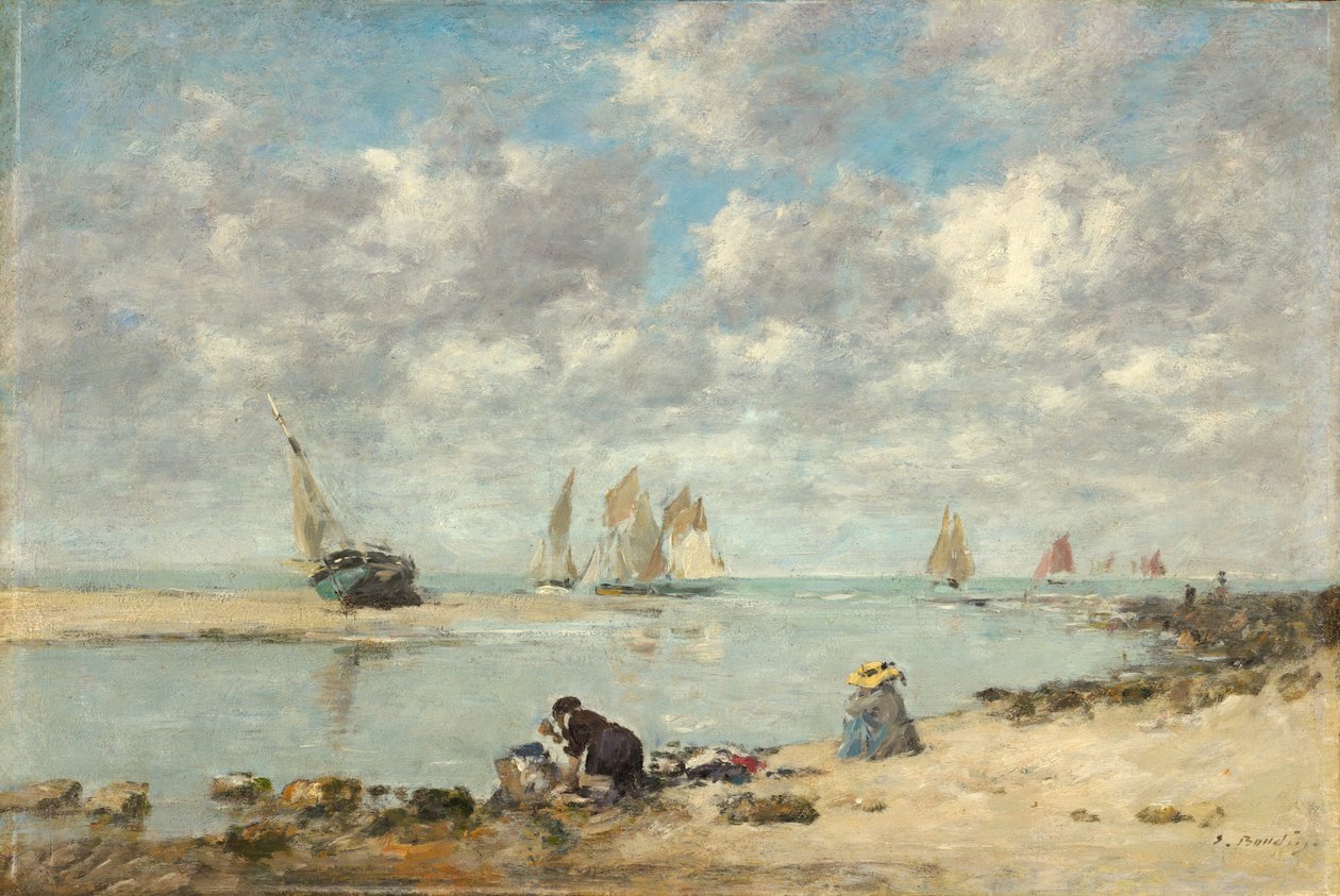 Mosónő Trouville közelében alkotó: Eugène Boudin