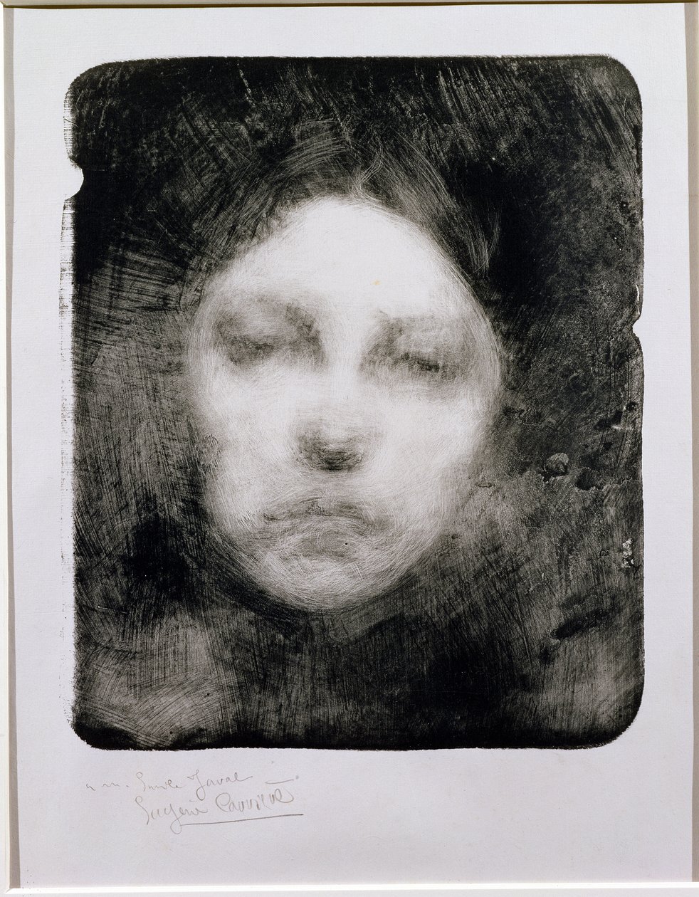 Fiatal lány feje, 1890 alkotó: Eugène Carrière