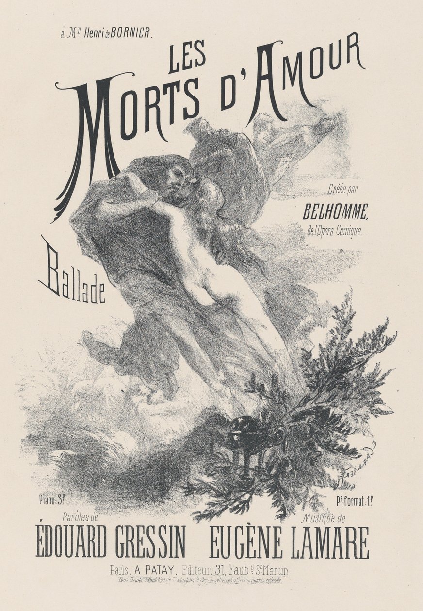 A szerelem halottja, kb. 1885. alkotó: Eugène Carrière