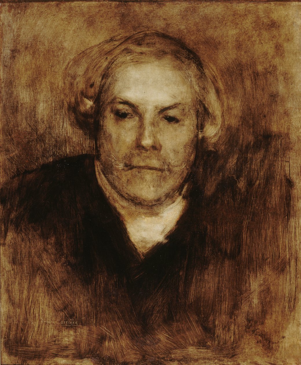 Edmond de Goncourt portréja 1822-1896, c. 1880. alkotó: Eugène Carrière