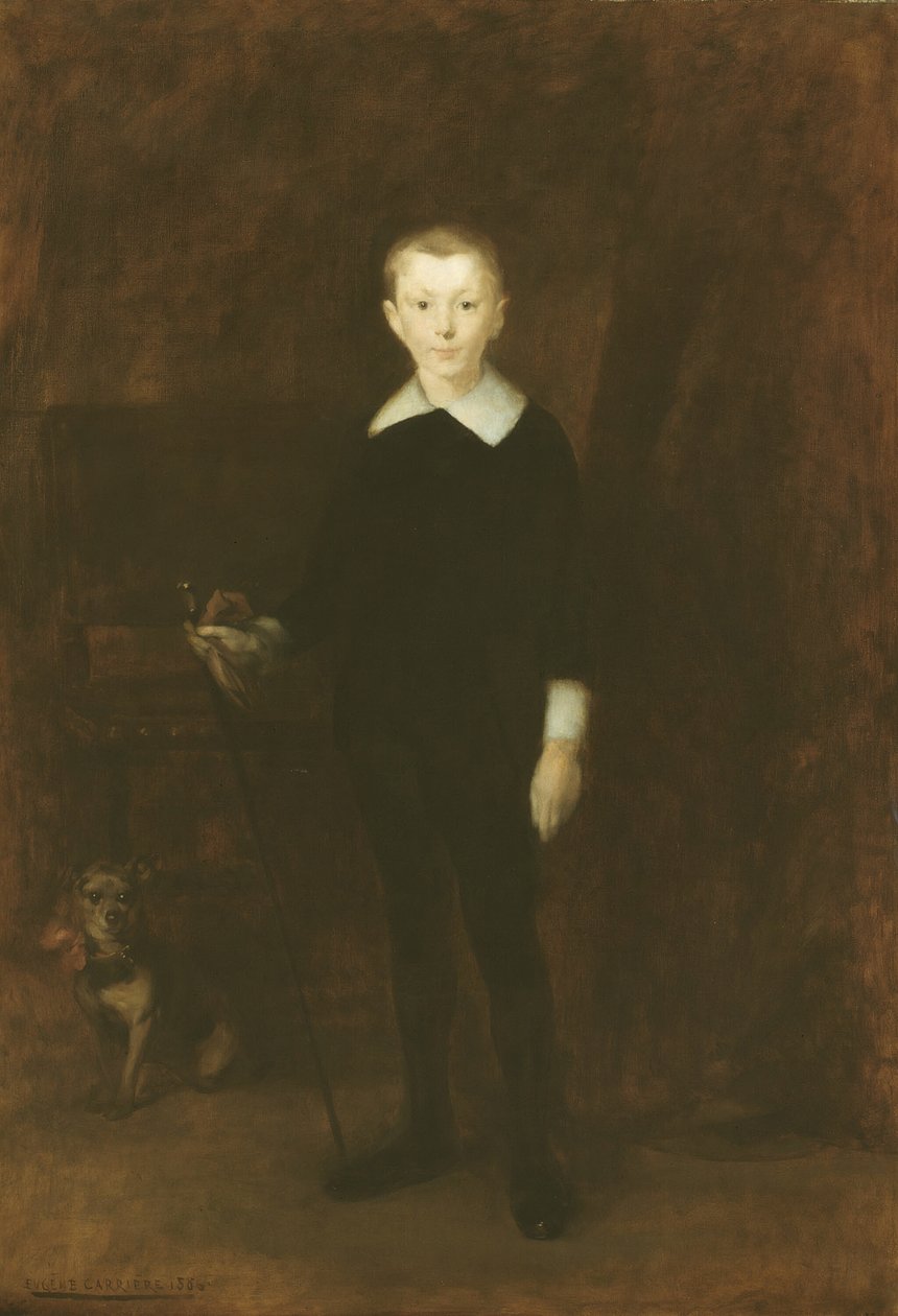 Egy fiú portréja, 1886. alkotó: Eugène Carrière