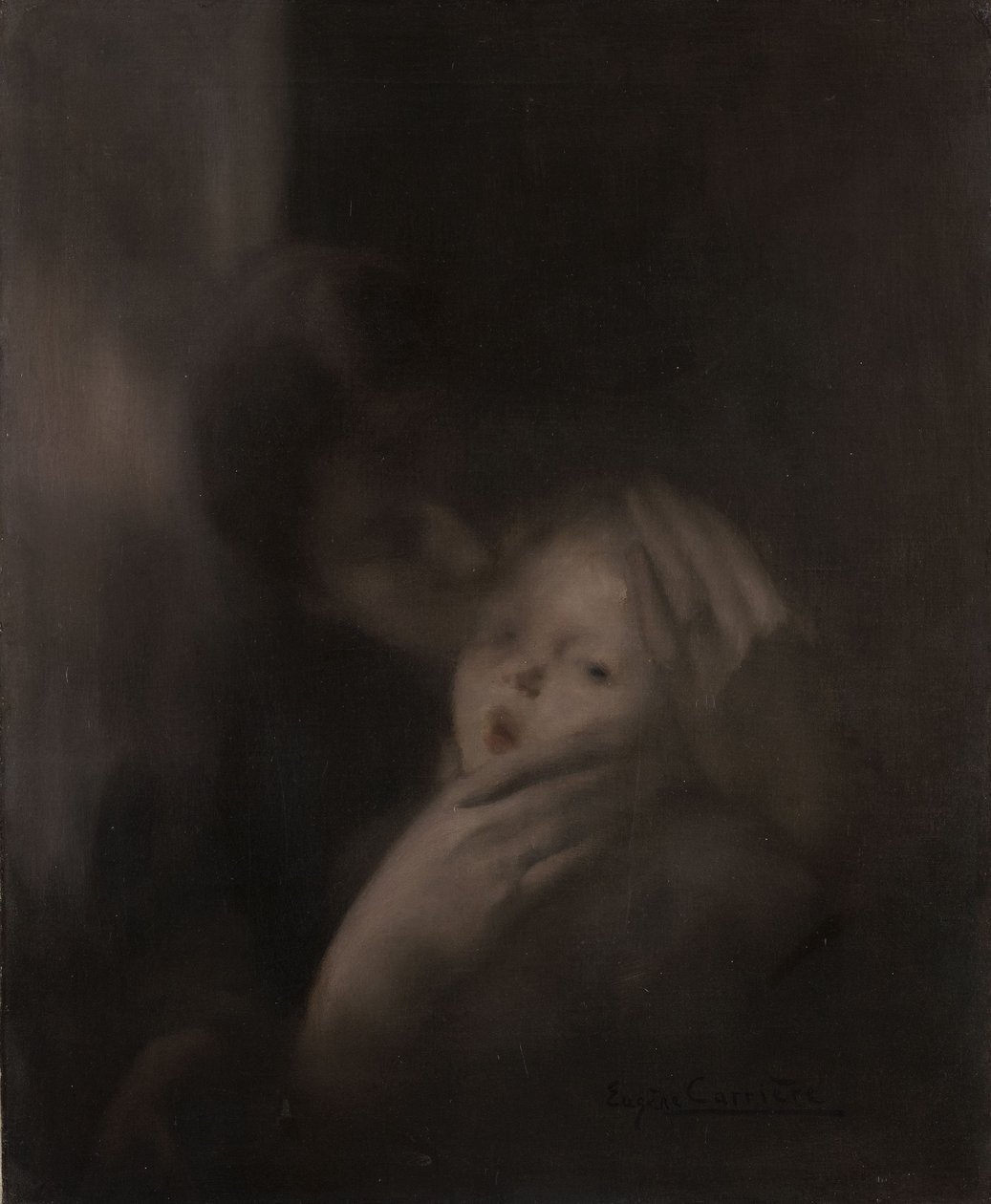 Gyengédség (Tenderness) alkotó: Eugène Carrière