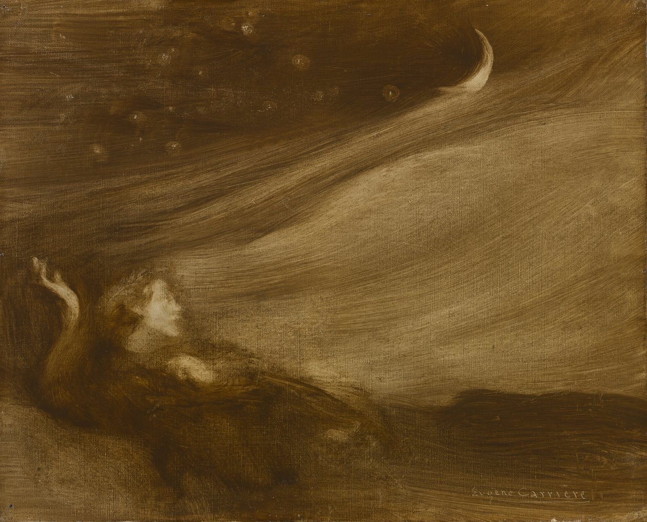 A szemlélődő, 1901 alkotó: Eugène Carrière