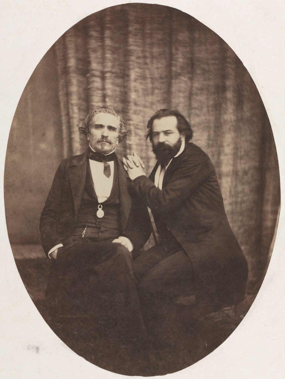Pierre Bocage és barátja színész portréja, c. 1860. alkotó: Eugène Colliau