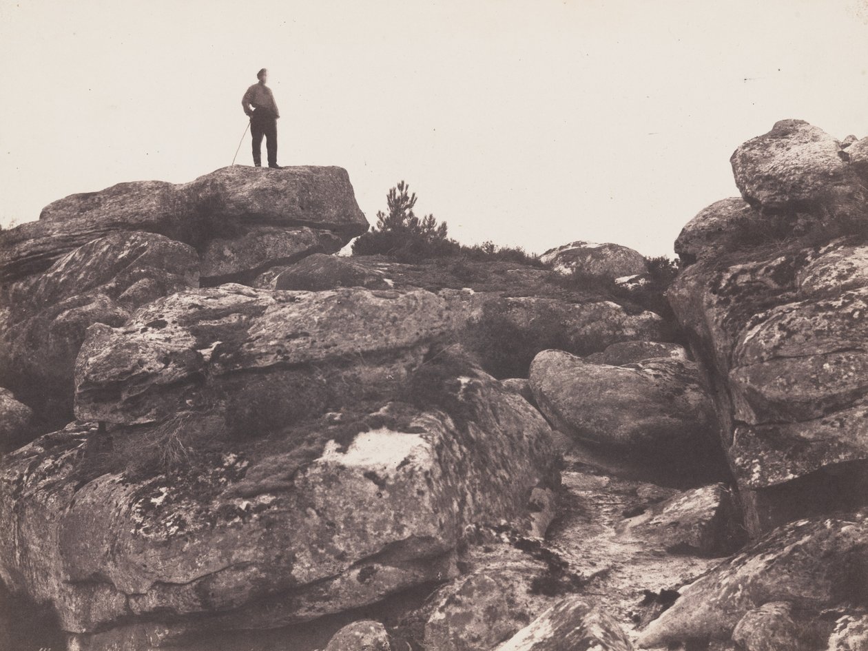 Gorges de Franchard - Foret de Fontainebleau (Franchard-szurdok - Fontainebleau-erdő),október 20. alkotó: Eugène Cuvelier