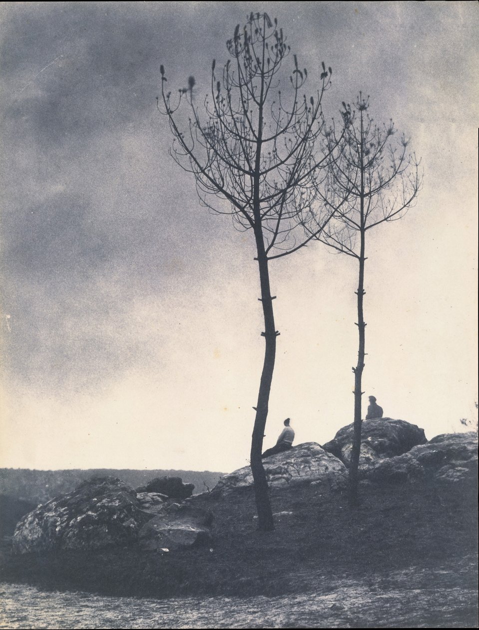 A barlang közelében, Burnt Ground, 1860-as évek elején. alkotó: Eugène Cuvelier