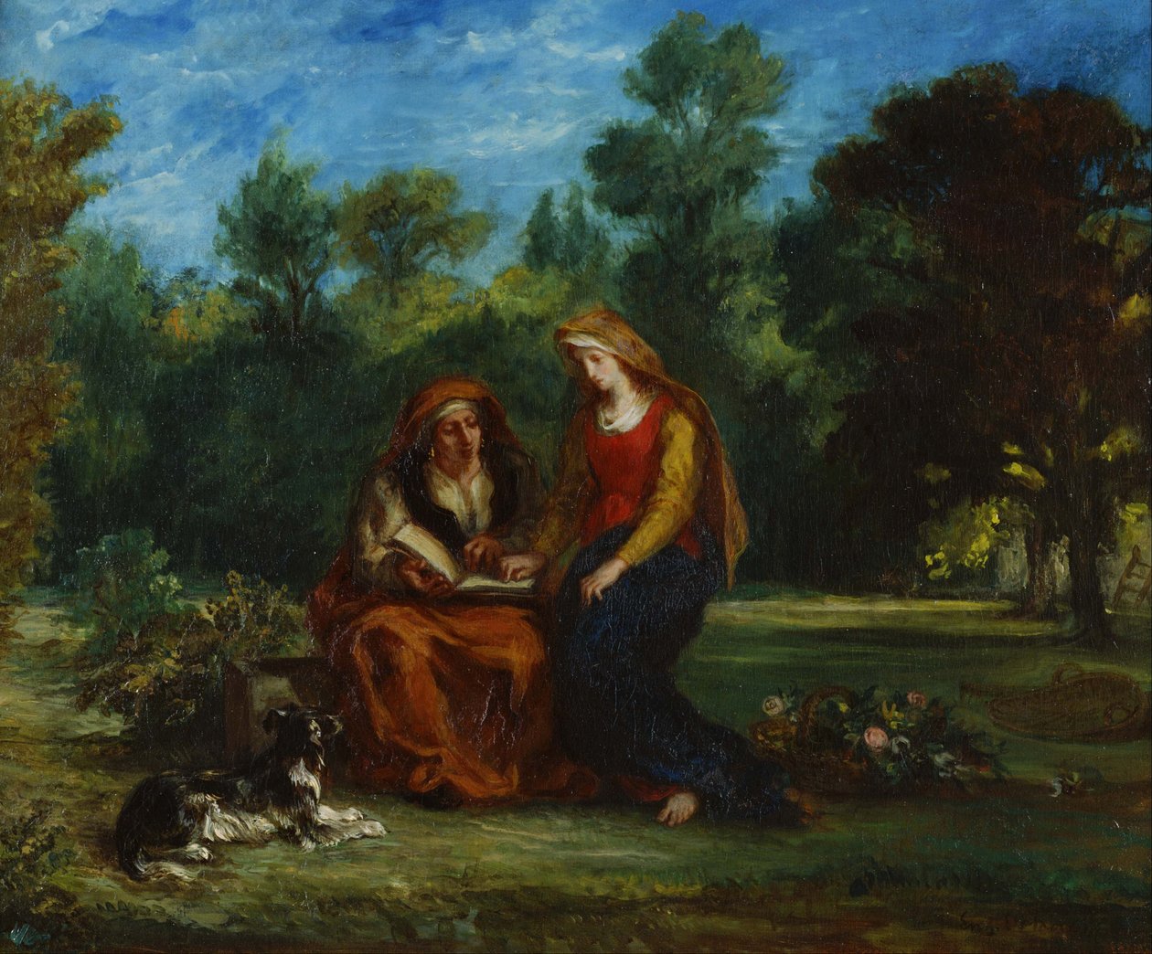 A Szűzanya nevelése alkotó: Eugène Delacroix