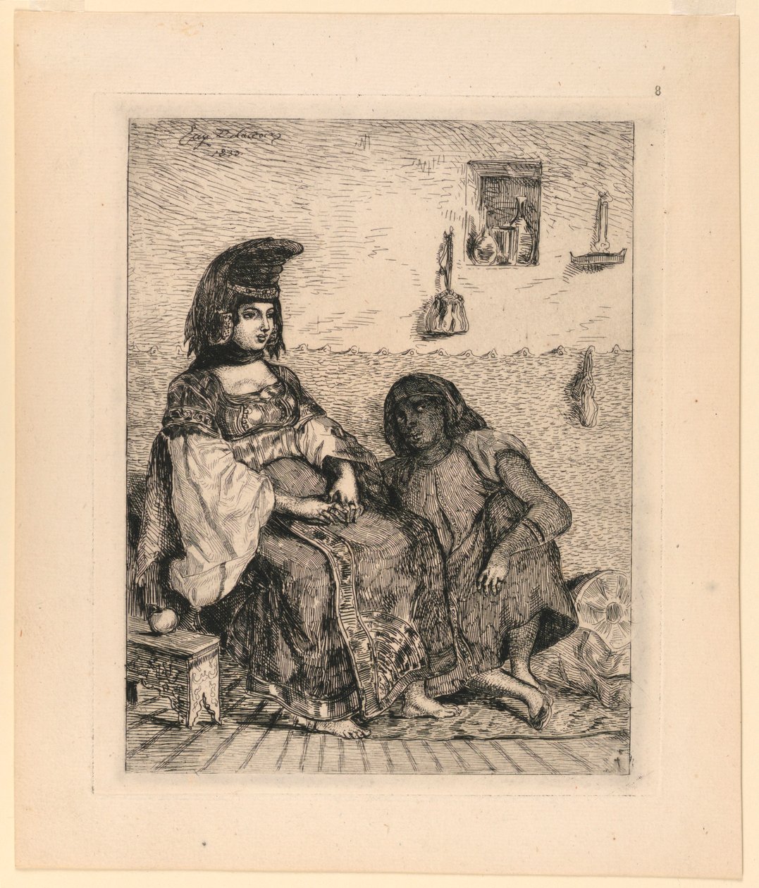 Egy algíri zsidó nő alkotó: Eugène Delacroix