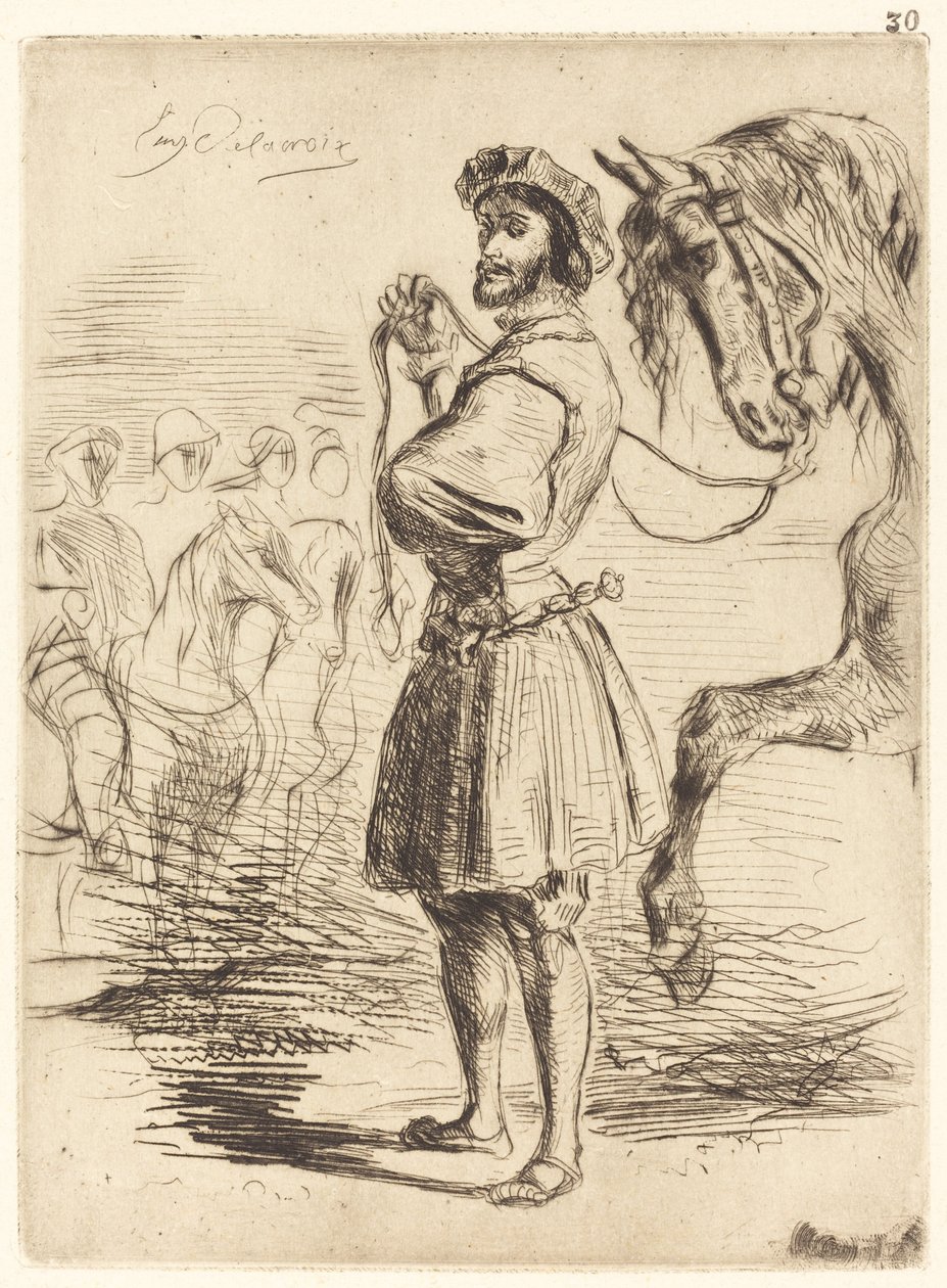 Egy Úr I. Ferenc korából alkotó: Eugène Delacroix