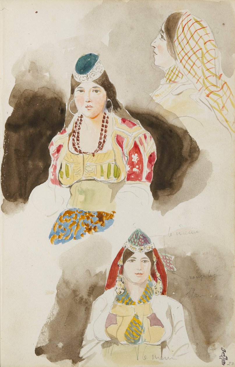 Marokkó utazási album alkotó: Eugène Delacroix
