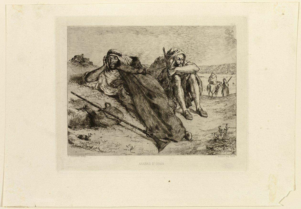 Oráni arabok alkotó: Eugène Delacroix