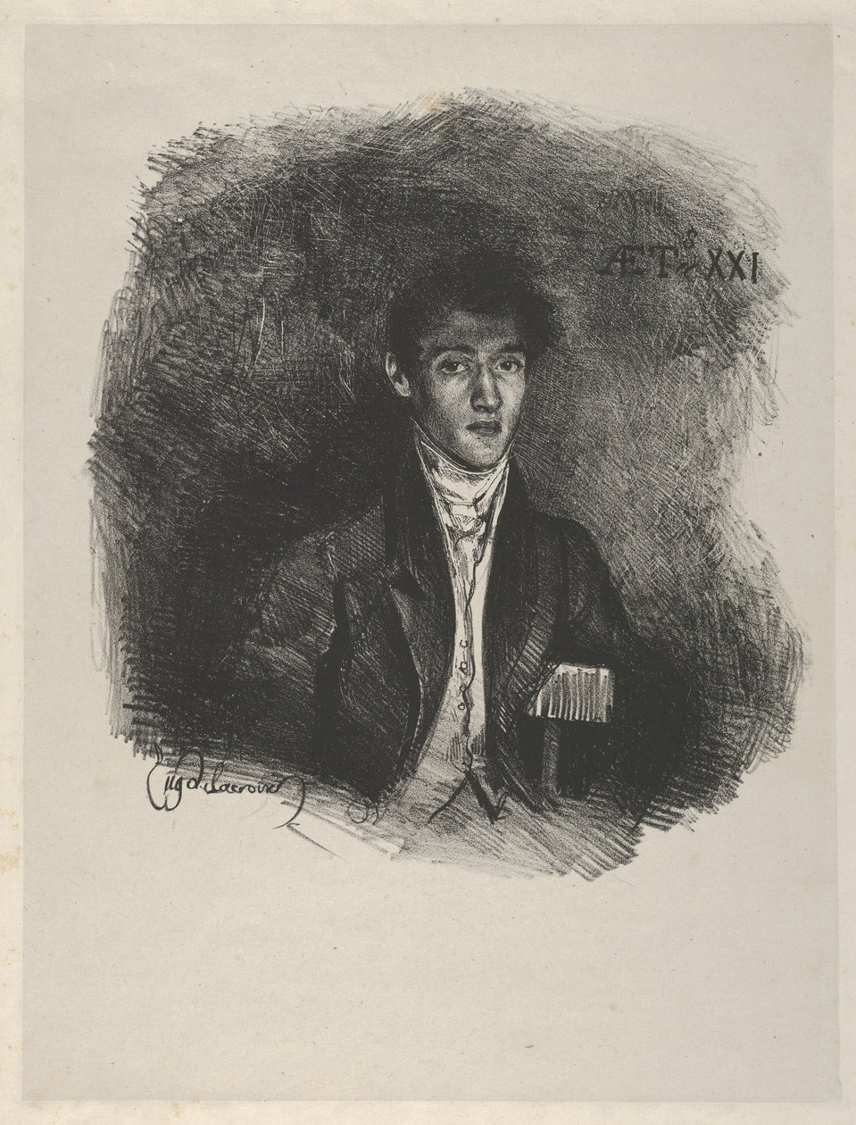 Schwiter báró, Louis Auguste Schwiter, 1805-1889, 1826., 1826. alkotó: Eugène Delacroix