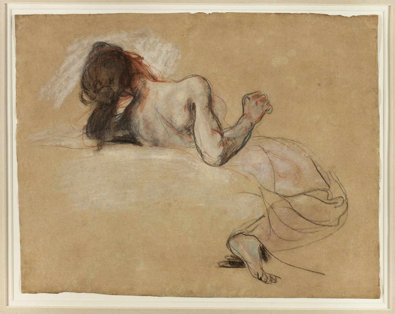Guggoló nő alkotó: Eugène Delacroix