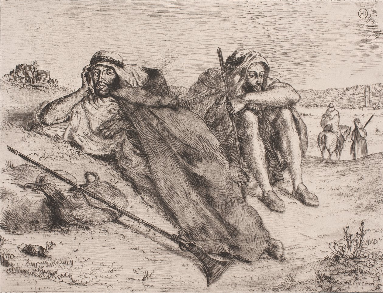 Dán: oráni arabok alkotó: Eugène Delacroix