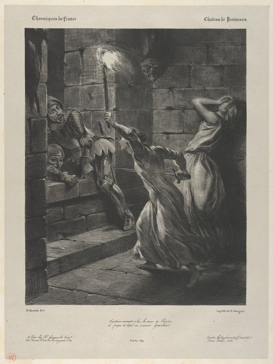 Duguesclin nővére, 1829., 1829. alkotó: Eugène Delacroix