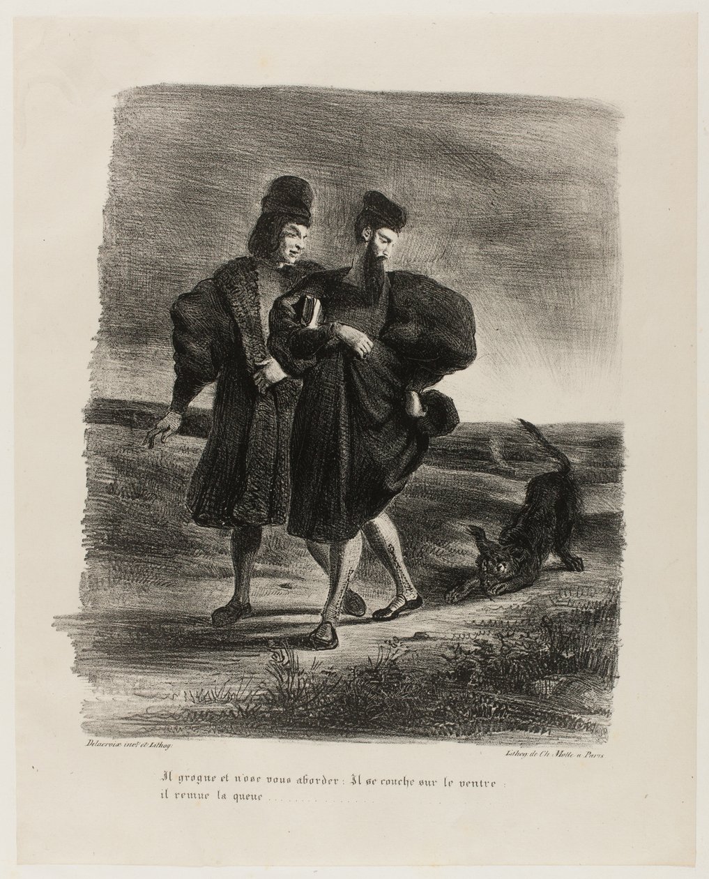 Faust, Mefisztó és az uszkár, a Faustból alkotó: Eugène Delacroix