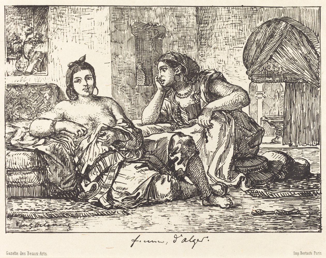 Algír nők alkotó: Eugène Delacroix