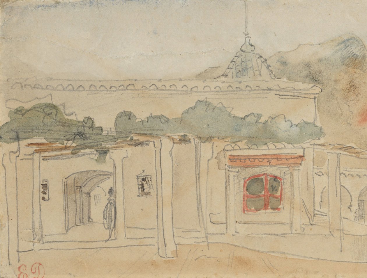 Alak az ajtóban, 1832. alkotó: Eugène Delacroix
