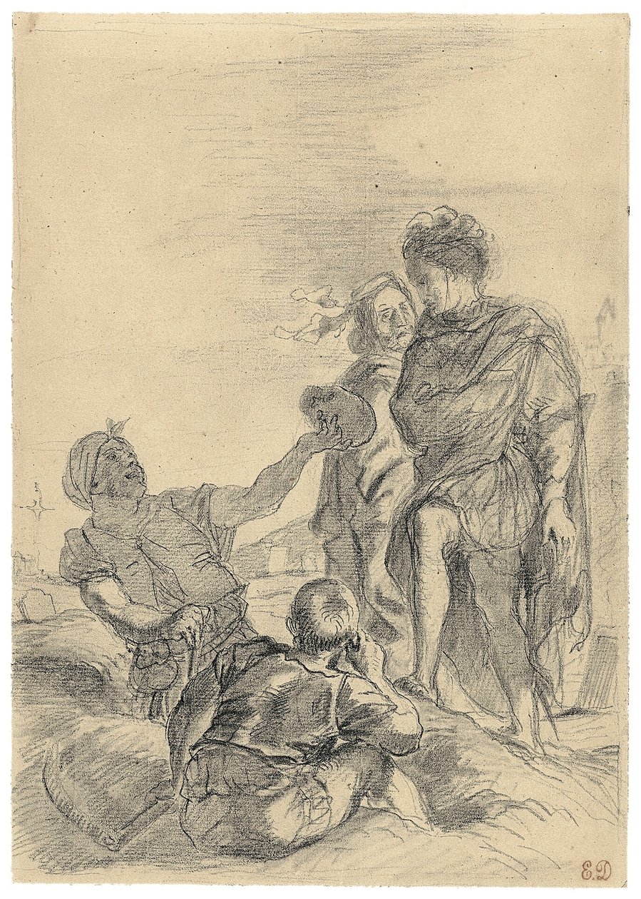 Hamlet és a sírásók alkotó: Eugène Delacroix