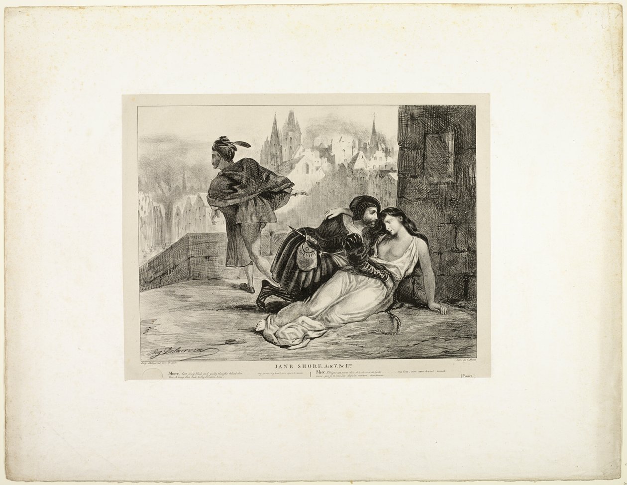 Jane Shore alkotó: Eugène Delacroix