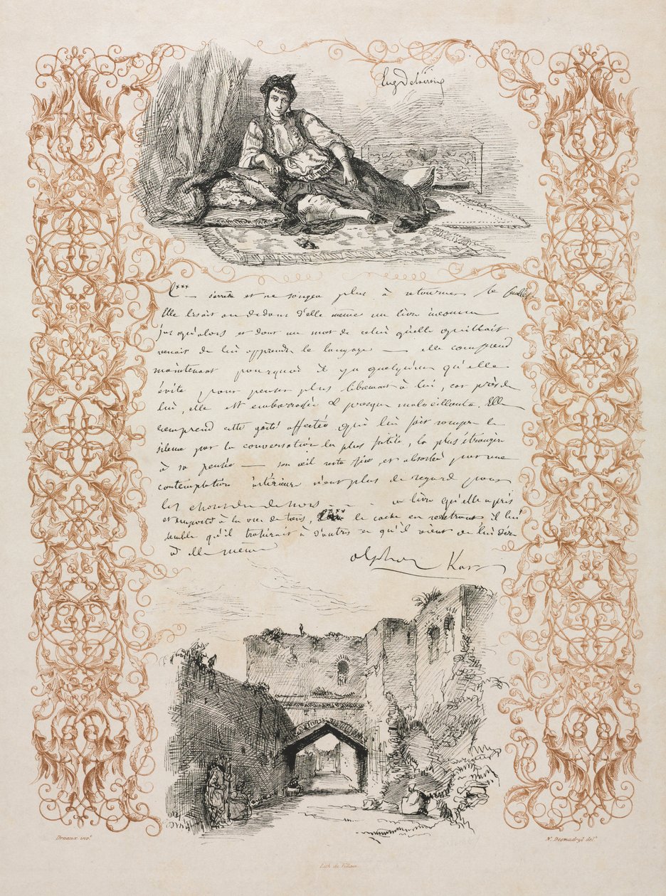 Algíri zsidónő és egy utca Algírban alkotó: Eugène Delacroix