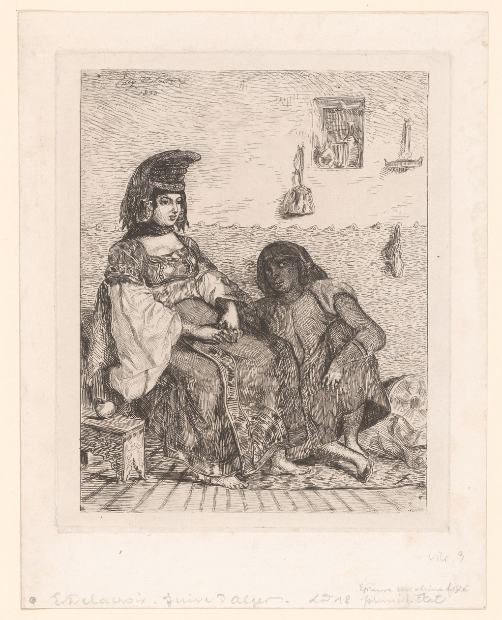 Zsidó nő Algírból alkotó: Eugène Delacroix