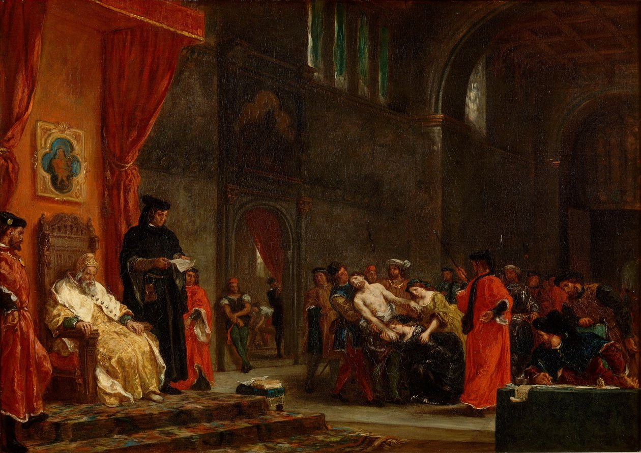 A két Foscari alkotó: Ferdinand Victor Eugene Delacroix
