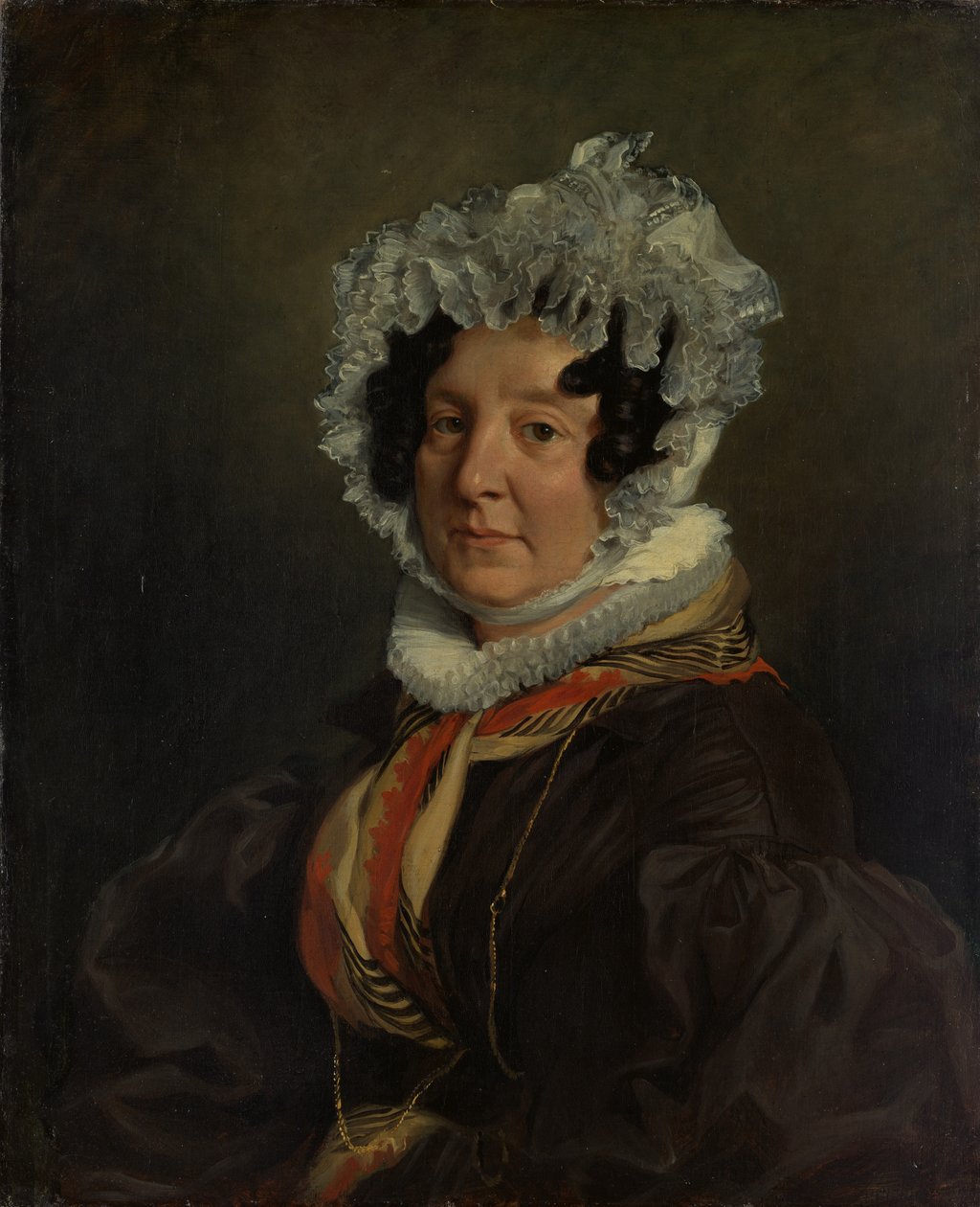 Madame Henri Francois Riesener Felicite Longrois, 1786-1847, 1835. alkotó: Ferdinand Victor Eugene Delacroix