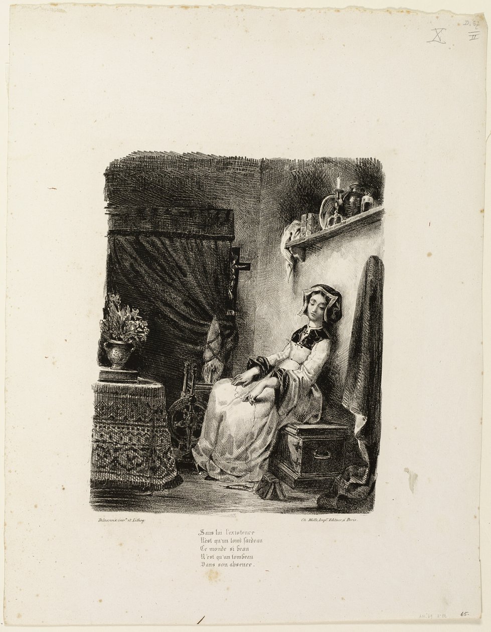 Marguerite a forgó keréknél alkotó: Eugène Delacroix