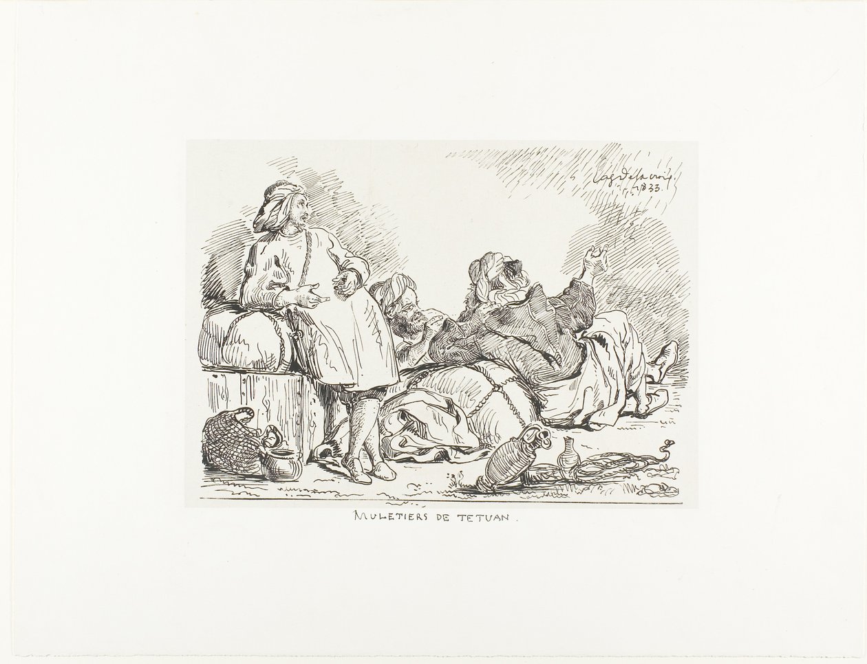 Tetuan-i szamárhátasok alkotó: Eugène Delacroix