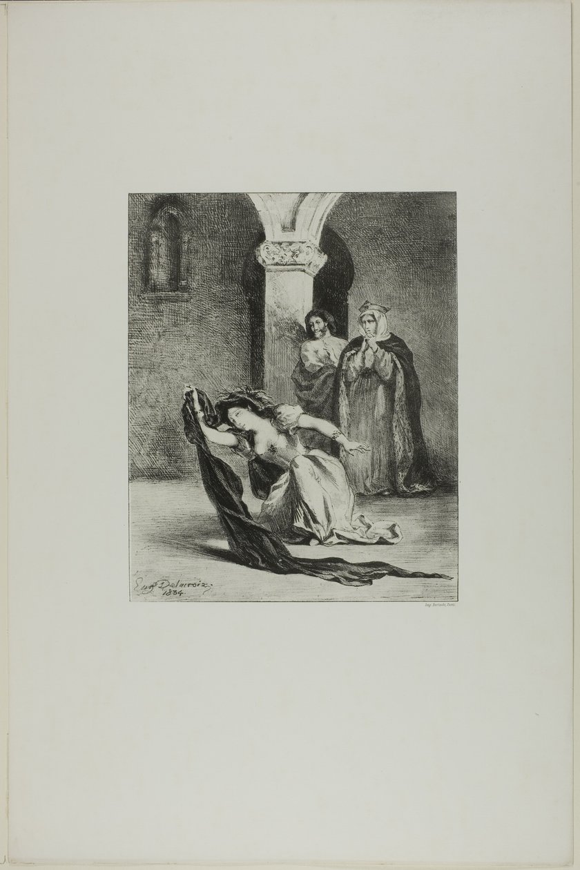 Ophelia dala alkotó: Eugène Delacroix