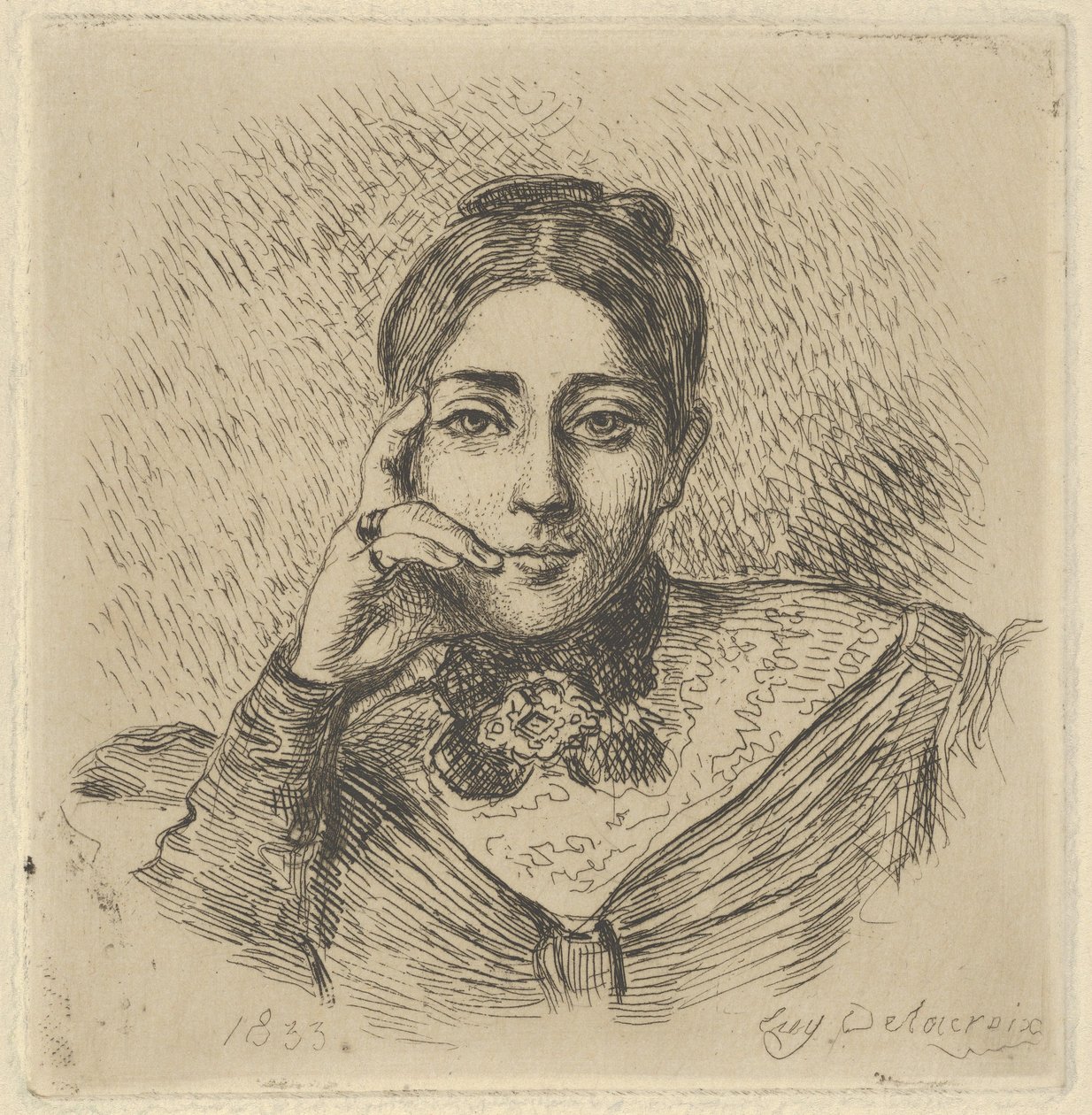 Madame Frederic Villot portréja, 1833., 1833. alkotó: Eugène Delacroix