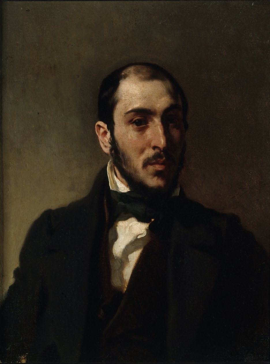 Eugène Laval építész portréja 1818-1896, kb. 1860. alkotó: Eugène Delacroix