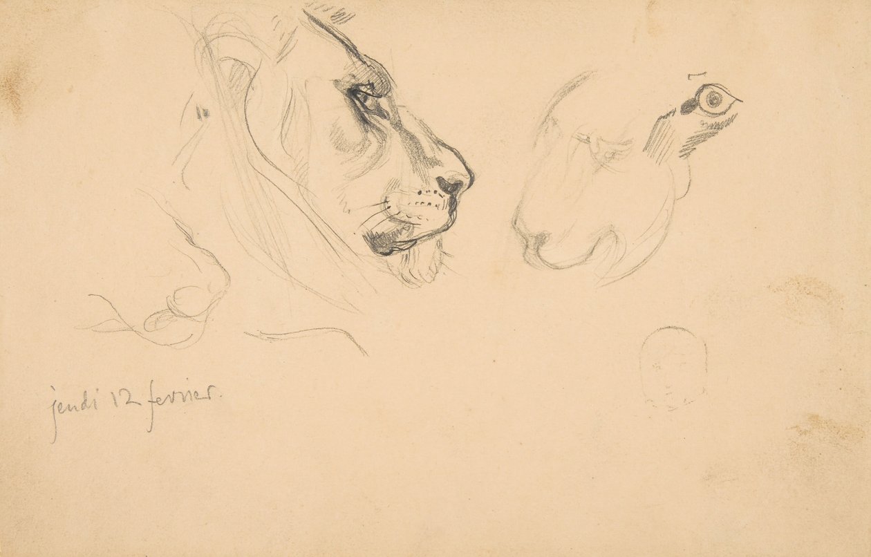 Vázlatfüzet Tours (Franciaország) és környékéről, 1828-29. alkotó: Eugène Delacroix