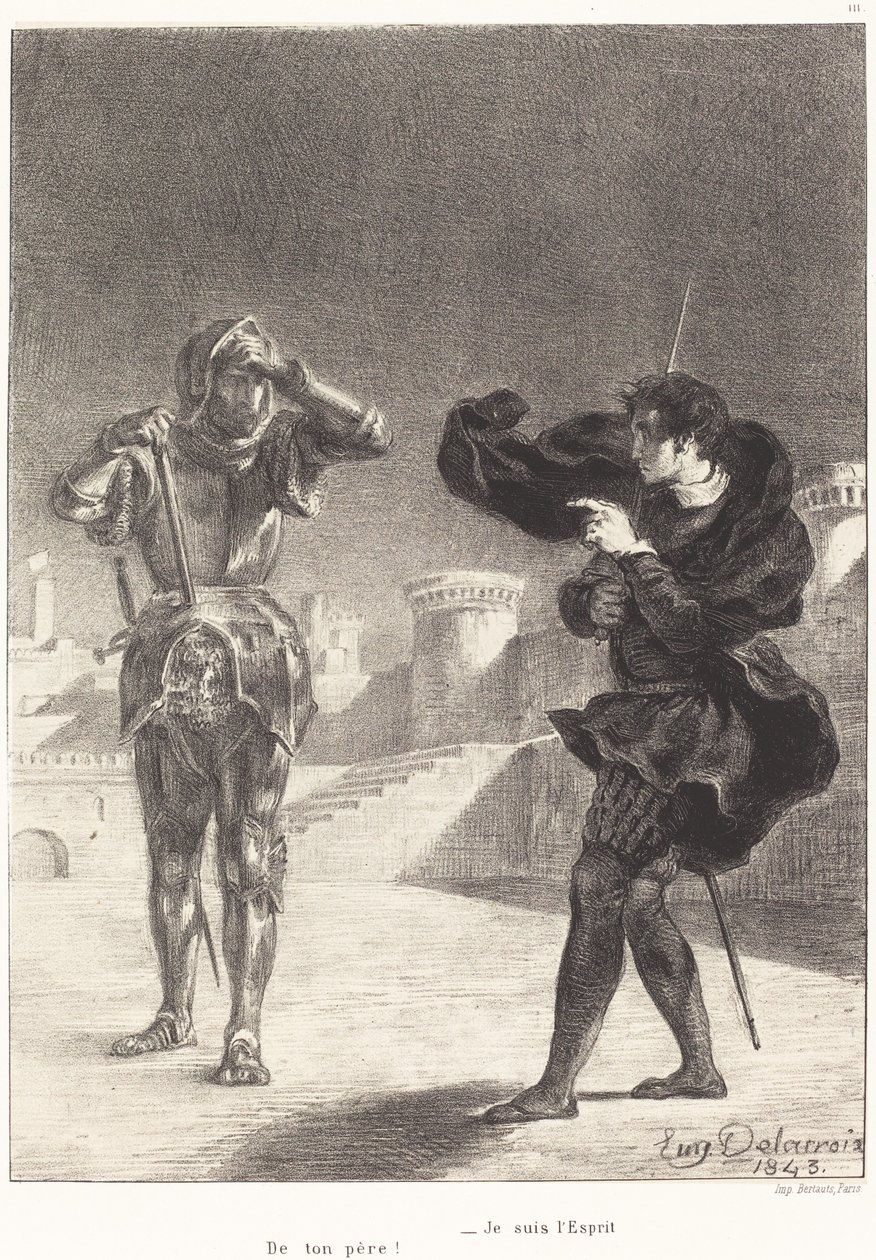 A szellem a teraszon (I. felvonás, V. jelenet) alkotó: Eugène Delacroix